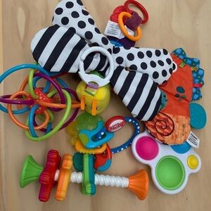 Lot of infant toys, Fatbrain, Lamaze